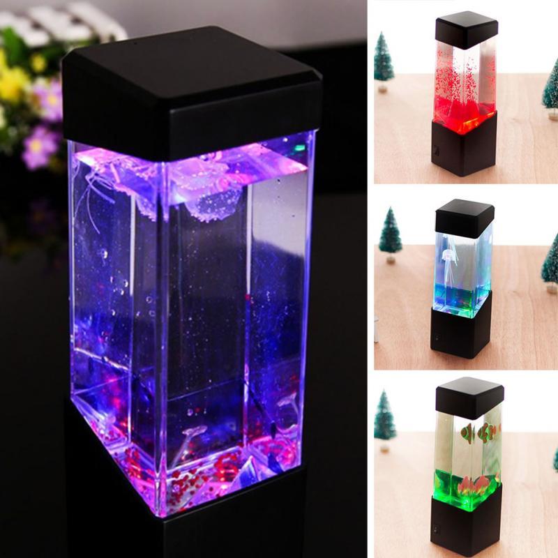 Colorful LED jellyfish night light - X2-Shopping