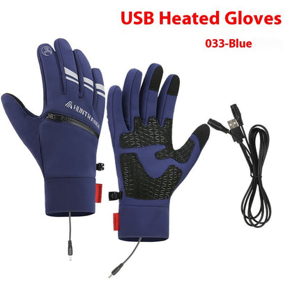 USB Elektrische Heizung Heizung Handschuhe Winter Im Freien Sport Skifahren Warme
