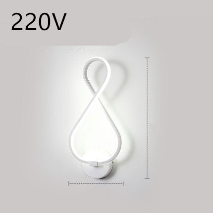 Led wand lampe nordic minimalistischen schlafzimmer nacht lampe