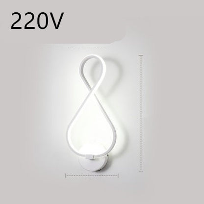 Led wand lampe nordic minimalistischen schlafzimmer nacht lampe