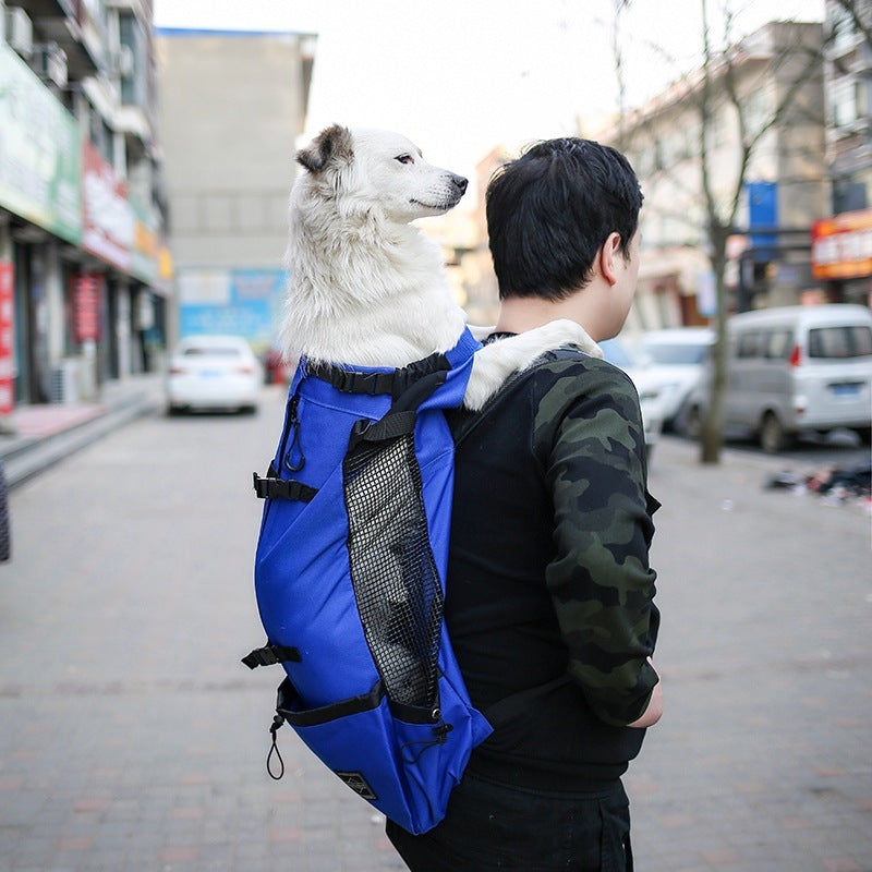 Pet Dog Carrier Bag Carrier For Dogs Backpack Out Double Shoulder Portable Travel Backpack Outdoor Dog Carrier Bag Travel - X2-Shopping