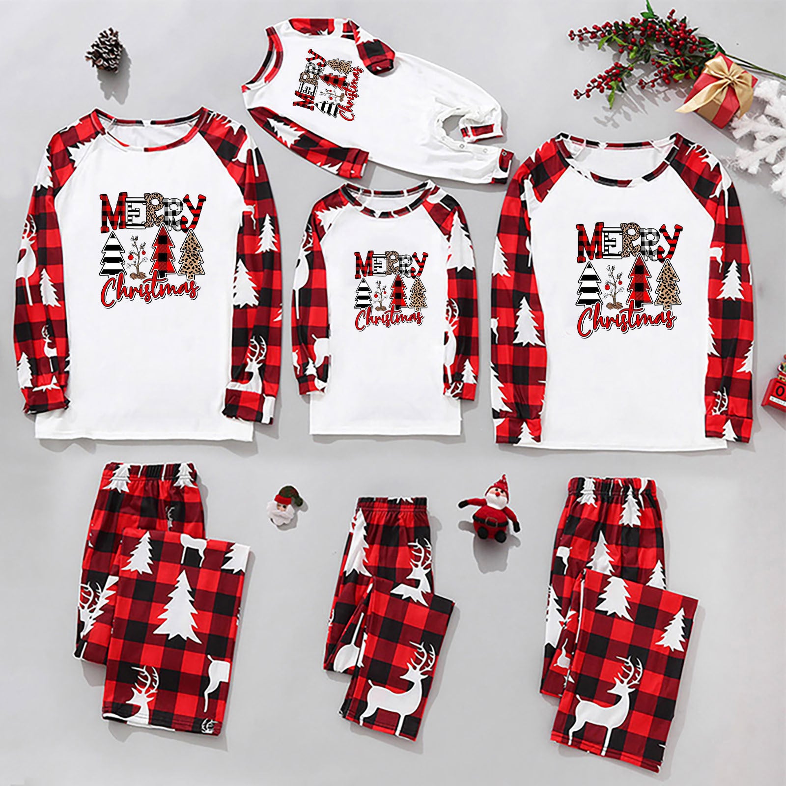 European And American Parent-child Home Suit Set For Christmas - X2-Shopping