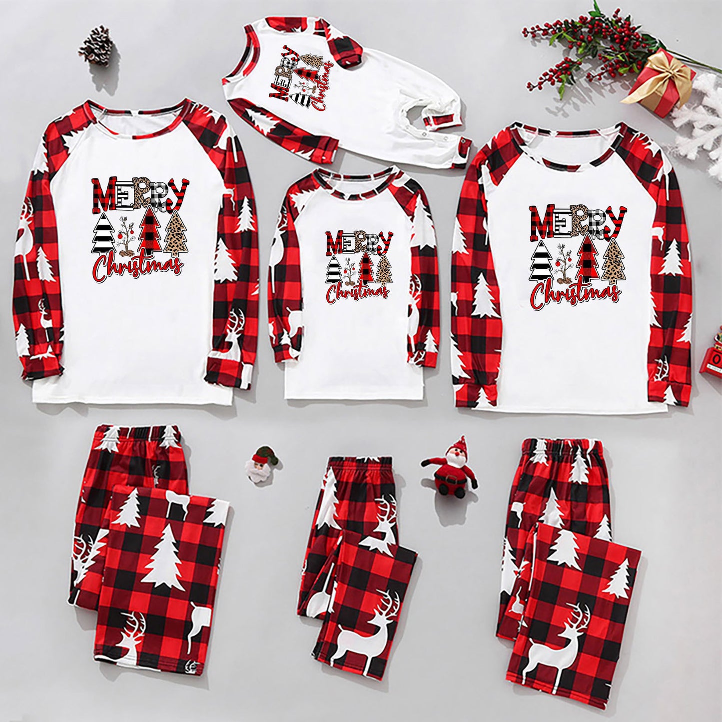 European And American Parent-child Home Suit Set For Christmas - X2-Shopping