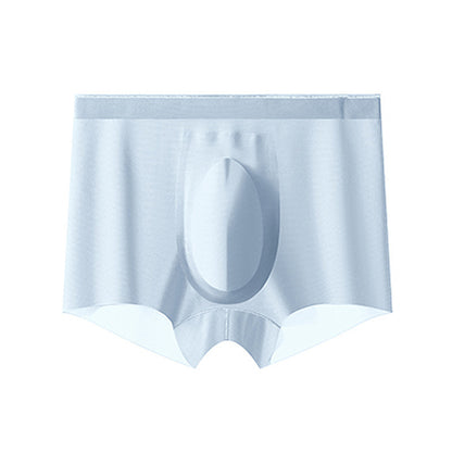 Sommer Erfrischende Atmungsaktive Herren Ice Silk Unterwäsche Nahtlose Ultradünne Boxershorts