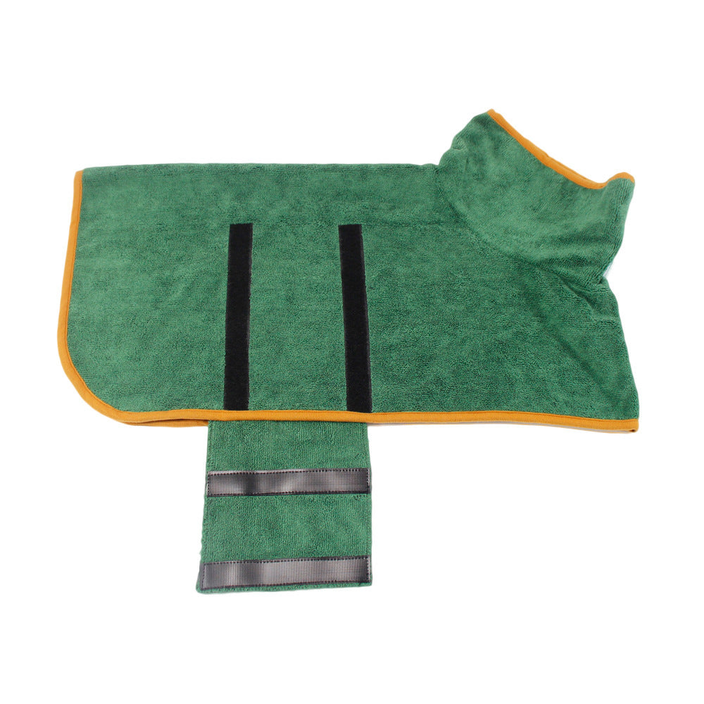 Absorbent Pet Bathrobe With Waist-wrapped Microfiber - X2-Shopping