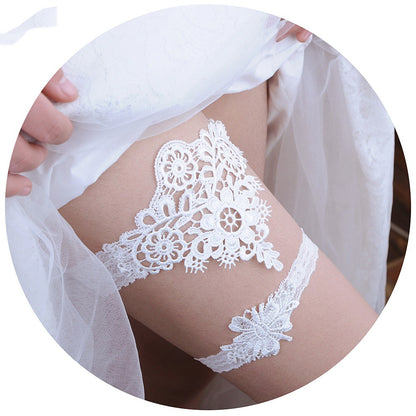 Lace Garter Belt Wedding Leg Loop Leg Strap - X2-Shopping