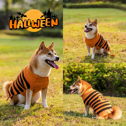 Halloween Dog Sweaters Pet Costume Teddy Warm Leisure Sweater Cosplay Clothes For Dogs Pets Outfits - X2-Shopping