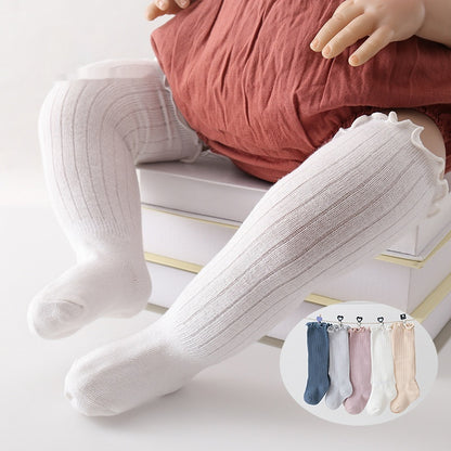 Children's Wooden Ear Over The Knee Mid-calf Length And Knee High Socks - X2-Shopping