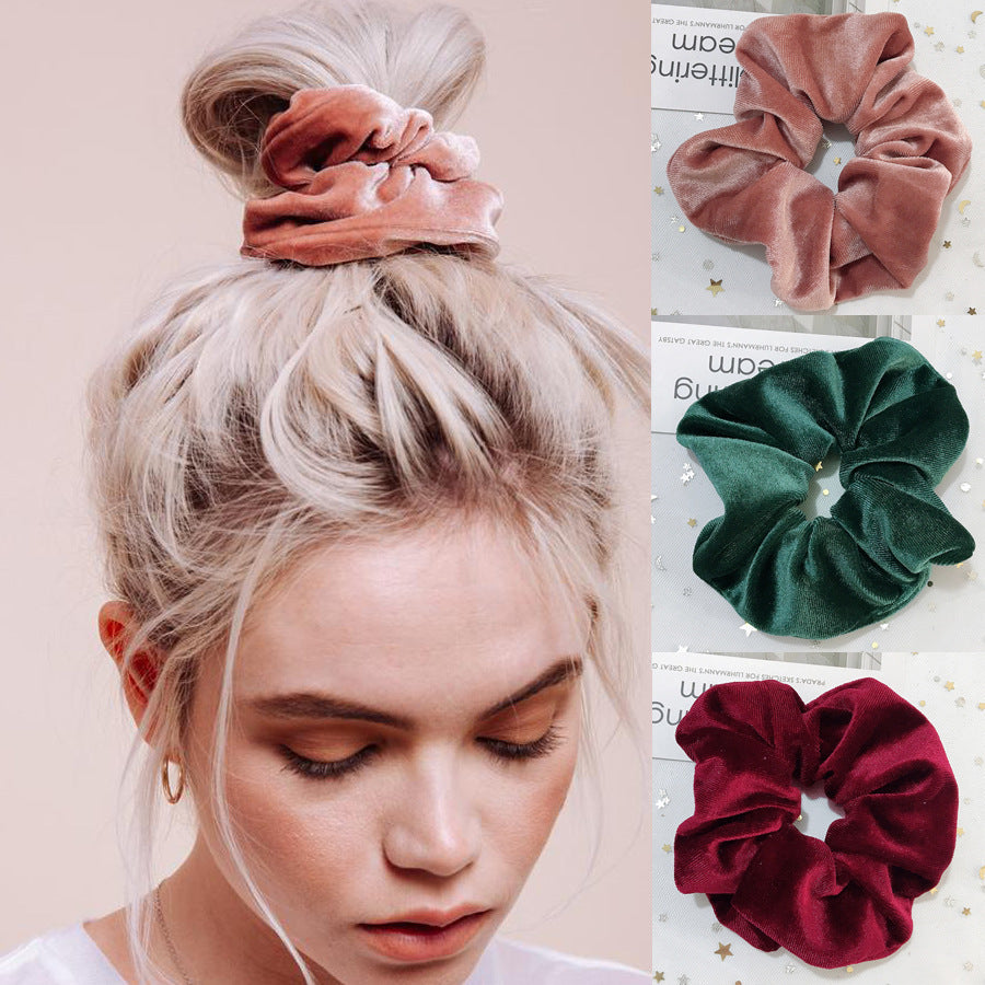 Flanell-Haargummi, Haarseil, Amazon-Samt, modischer Pferdeschwanz, Haar-Accessoires
