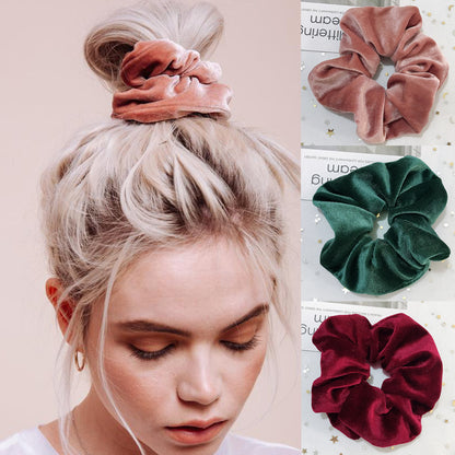 Flanell-Haargummi, Haarseil, Amazon-Samt, modischer Pferdeschwanz, Haar-Accessoires