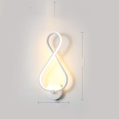 Led wand lampe nordic minimalistischen schlafzimmer nacht lampe