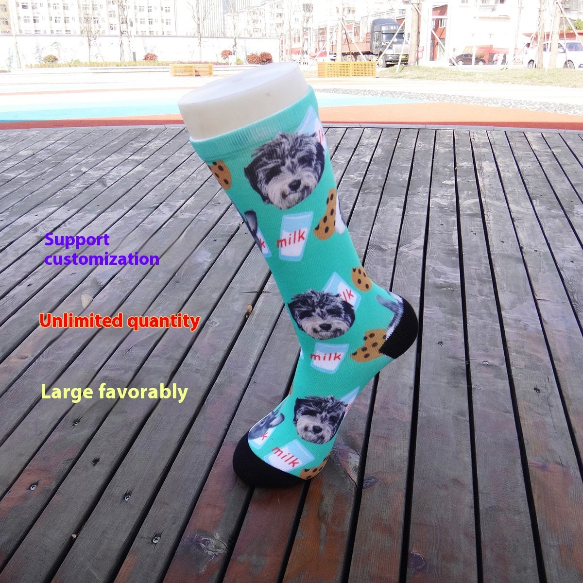 Cartoon Pet Head Face Socks - X2-Shopping