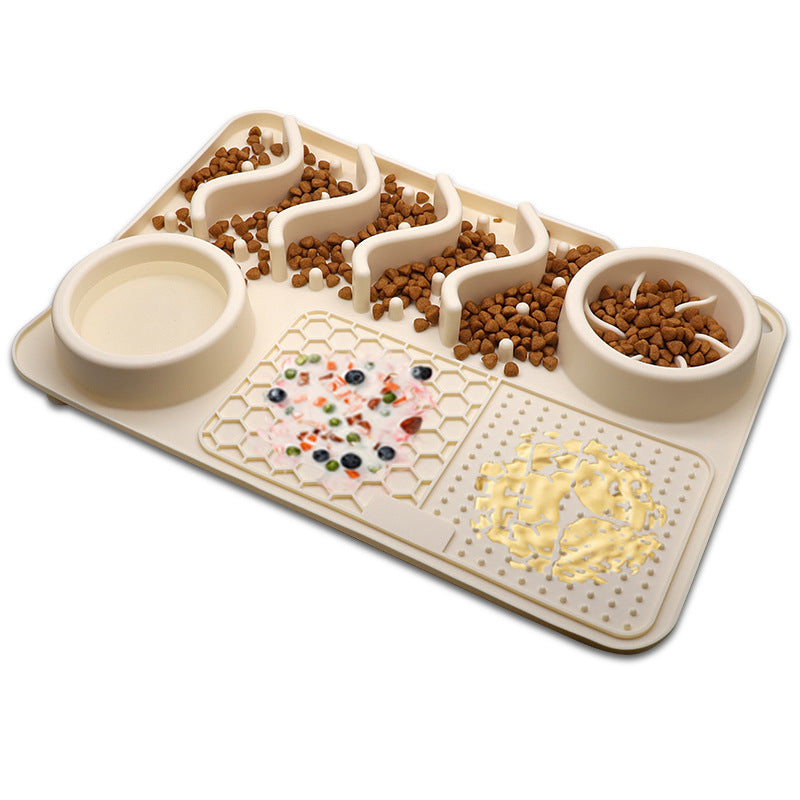 Dog Silicone Licking Pad Pet Licking Mat Silicone Smelling Mat Multifunctional Food Bowl Pets Supplies - X2-Shopping
