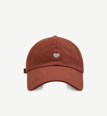 Preppy Style Love Embroidery Ponytail Half Topless Hat - X2-Shopping