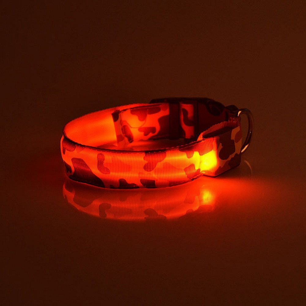 Camouflage pet supplies luminous dog collar - X2-Shopping