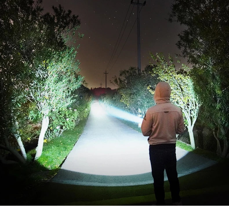 Starke Taschenlampe Fokussierung Led Licht Wiederaufladbare Super Helle LED Outdoor Xenon Lampe