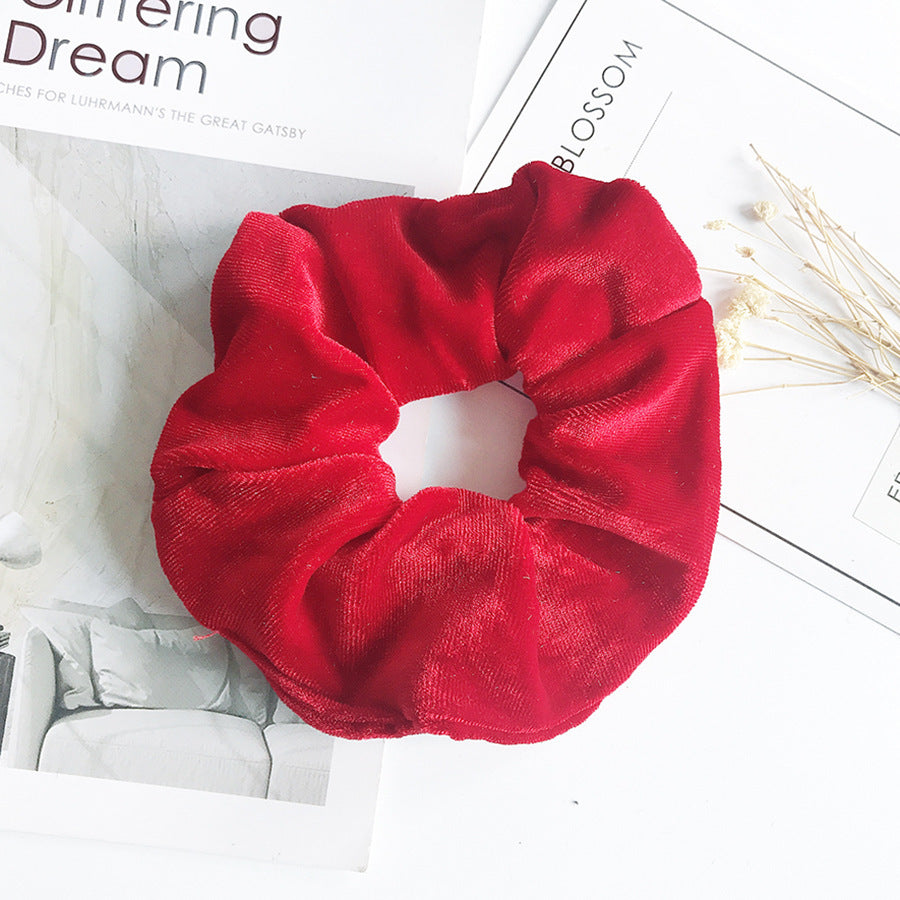 Flanell-Haargummi, Haarseil, Amazon-Samt, modischer Pferdeschwanz, Haar-Accessoires