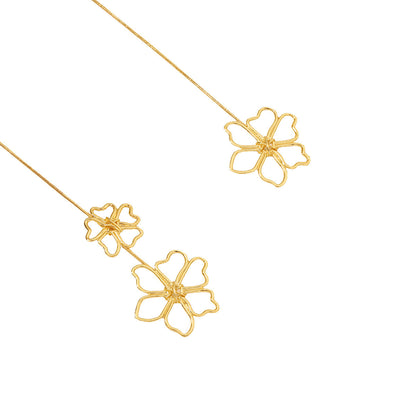 Retro Personalized Fashion Creative Alloy Flower Necklace