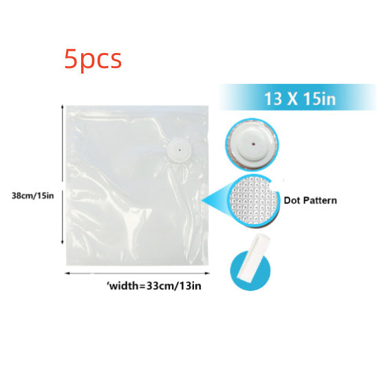 Commercial White Plastic Air Valve Compression Bag