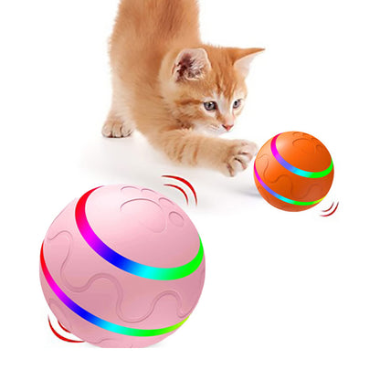 Pet New Cat Wicked Ball Toy Intelligent Ball USB Cat Toys Self Rotating Ball Automatic Rotation Ball - X2-Shopping