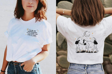 Men's And Women's Same Printed All-matching T-shirt