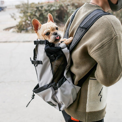 Pet Dog Carrier Bag Carrier For Dogs Backpack Out Double Shoulder Portable Travel Backpack Outdoor Dog Carrier Bag Travel - X2-Shopping