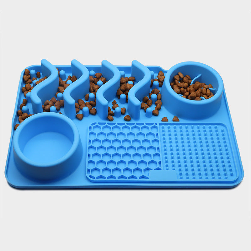 Dog Silicone Licking Pad Pet Licking Mat Silicone Smelling Mat Multifunctional Food Bowl Pets Supplies - X2-Shopping