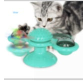 Cat Rotating Windmill Multi-Function Toys Itch Scratching Device Teeth Shining Toy - X2-Shopping