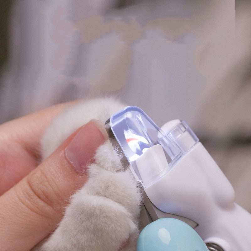 Pet Nail Clippers Dog Nail Clippers Cat Nail Clippers LED Electric Nail Grinder Pet Supplies LED Light Pet Nail Clippers - X2-Shopping