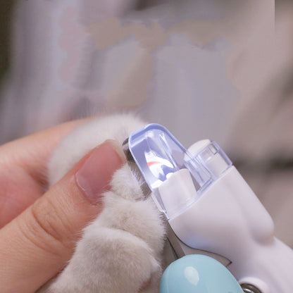Pet Nail Clippers Dog Nail Clippers Cat Nail Clippers LED Electric Nail Grinder Pet Supplies LED Light Pet Nail Clippers - X2-Shopping