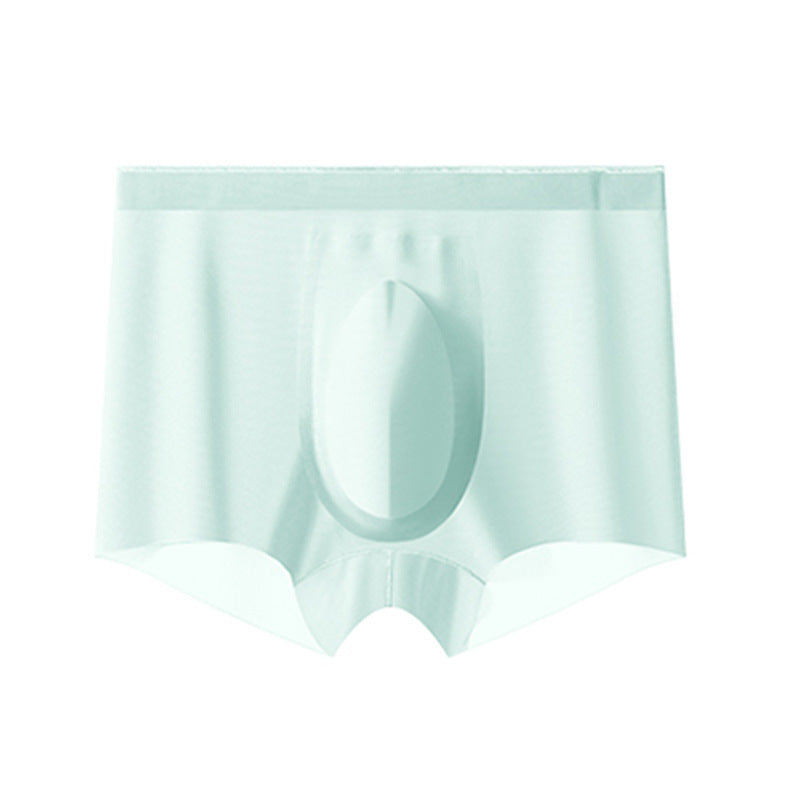 Sommer Erfrischende Atmungsaktive Herren Ice Silk Unterwäsche Nahtlose Ultradünne Boxershorts