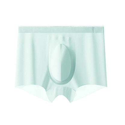 Sommer Erfrischende Atmungsaktive Herren Ice Silk Unterwäsche Nahtlose Ultradünne Boxershorts