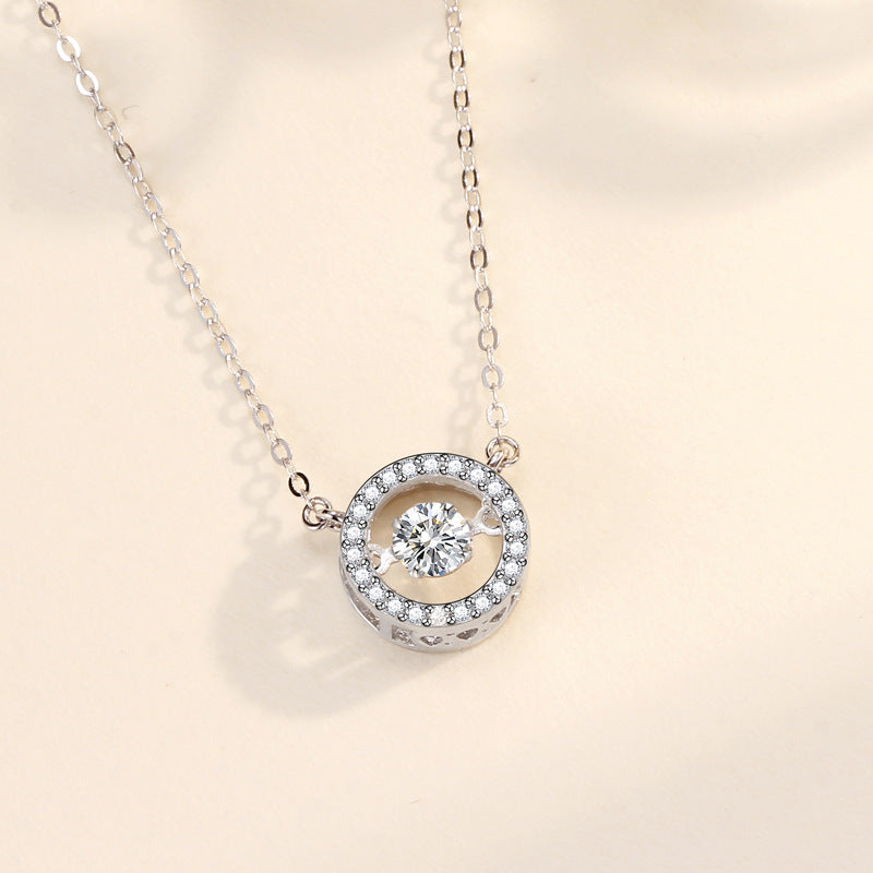 S925 Silber Pulsierende Herz Smart Sterling Silber Halskette Für Frauen