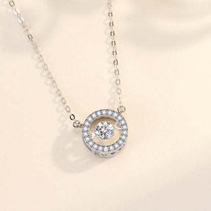 S925 Silber Pulsierende Herz Smart Sterling Silber Halskette Für Frauen