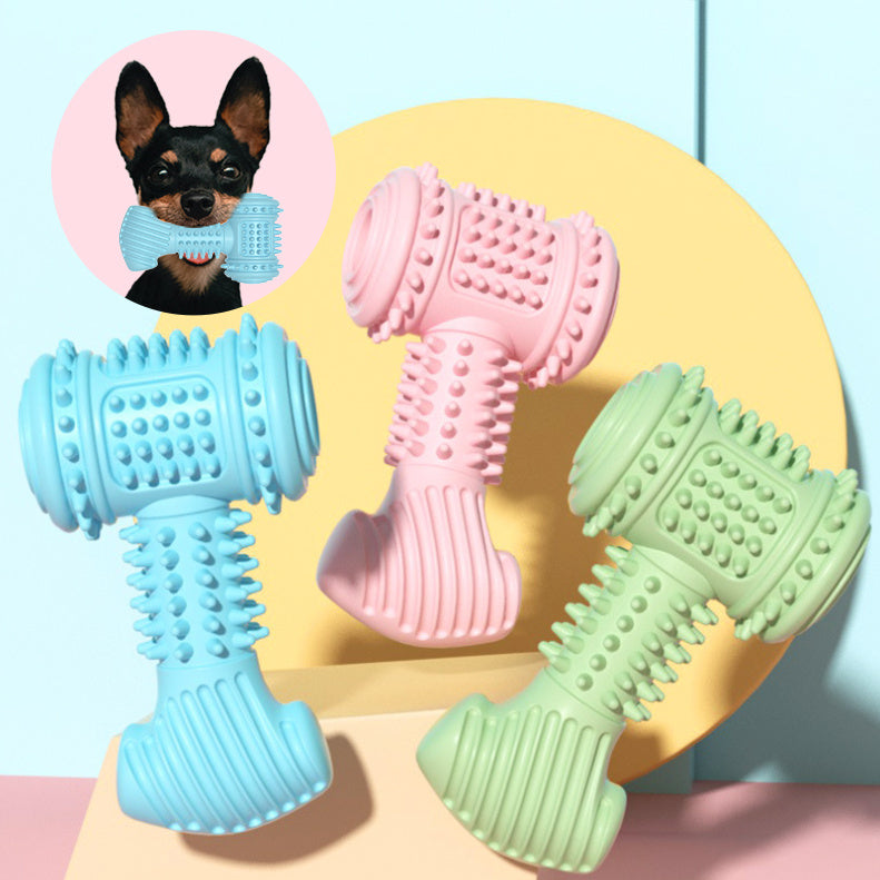 Dog Chew Toy Dogs Teeth Cleaning Toys Indestructible TPR Chewing Bite Resistant Teething Toys Pet Products - X2-Shopping