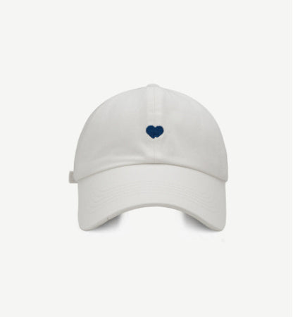 Preppy Style Love Embroidery Ponytail Half Topless Hat - X2-Shopping