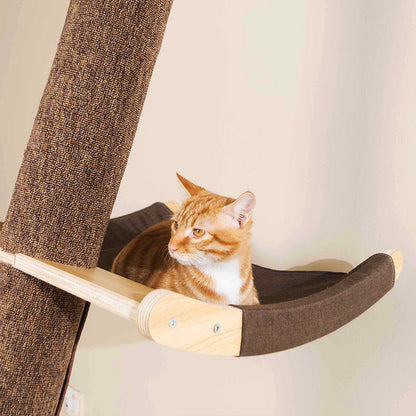 Massivholz Großes Katzenklettergerüst Katzenstreu Katzenbaum Ein Katzenregal
