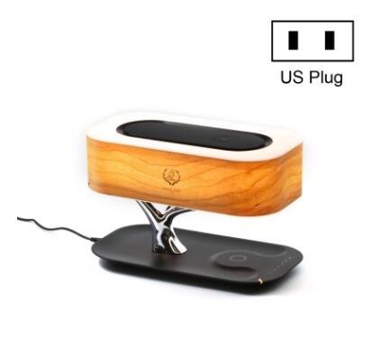Kreative Baumlicht-Tischlampe Bluetooth-kompatibel Musiklautsprecher Nachttischlampe Dimmbares Telefon Drahtlose Lade-Schreibtischlichter