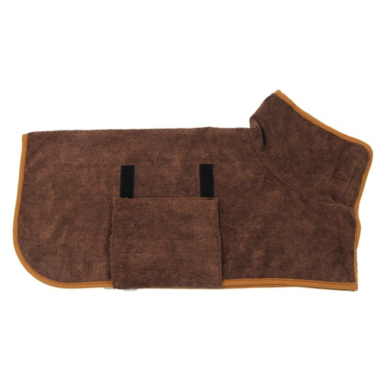 Absorbent Pet Bathrobe With Waist-wrapped Microfiber - X2-Shopping