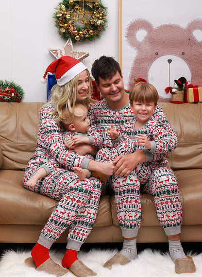 Christmas Pajamas Family Matching New Year Father Mother Kids Baby Look Clothes Set Dad Mom And Daughter Son Pyjamas Outfit - X2-Shopping