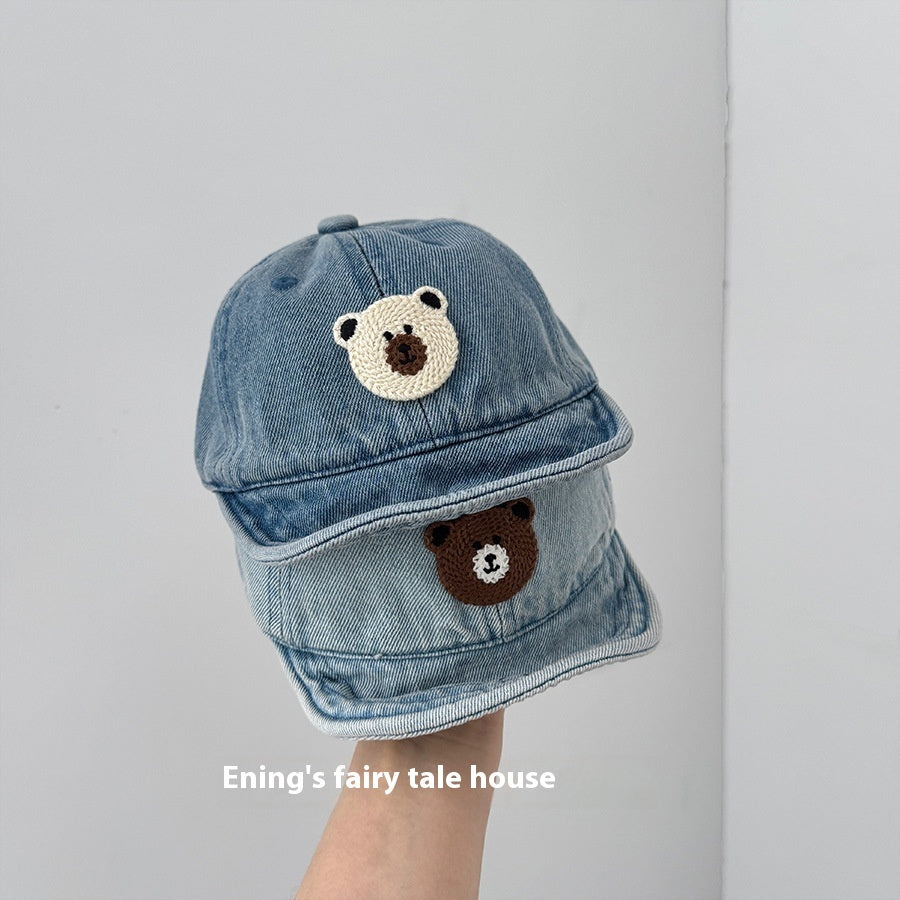 Small-month Baby Peaked Cap Spring And Autumn Denim Sunshade
