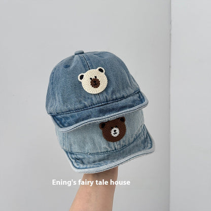 Small-month Baby Peaked Cap Spring And Autumn Denim Sunshade