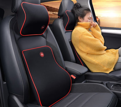 Auto Kopfstütze Nackenschutz Rückenlehne Autositz Kissen Lendenkissen Memory Foam