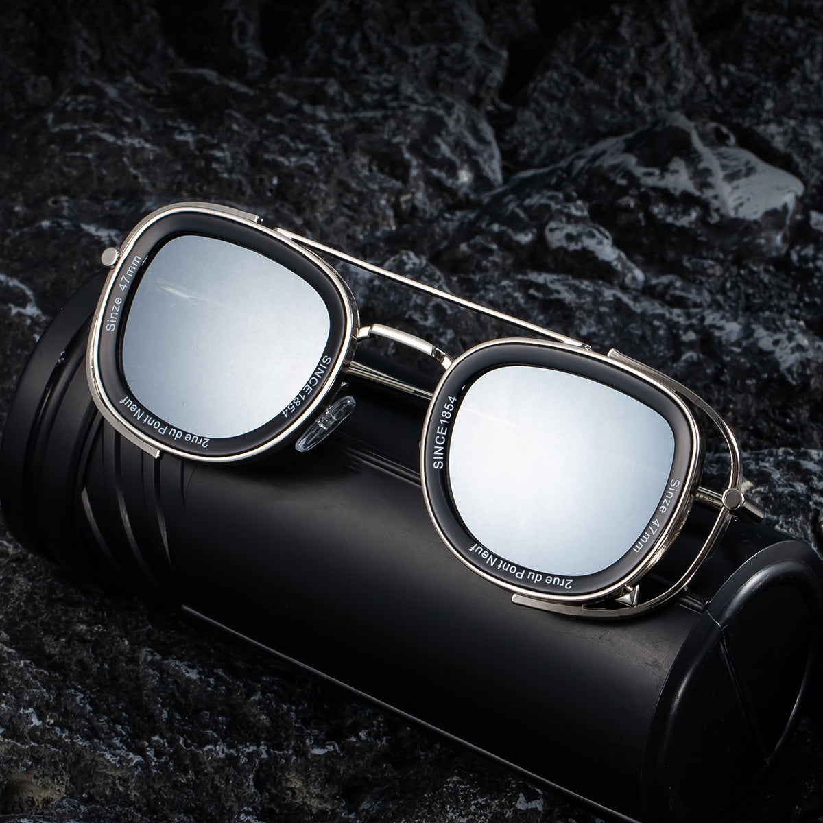 Fashion Oval Retro High Sunglasses