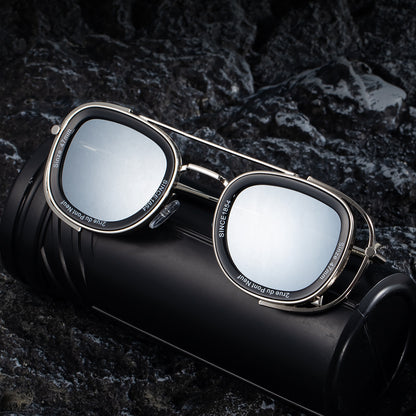 Fashion Oval Retro High Sunglasses