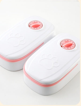 Automatic Pet Feeder Smart Food Dispenser For Cats Dogs Timer Stainless Steel Bowl Auto Dog Cat Pet Feeding Pets Supplies - X2-Shopping