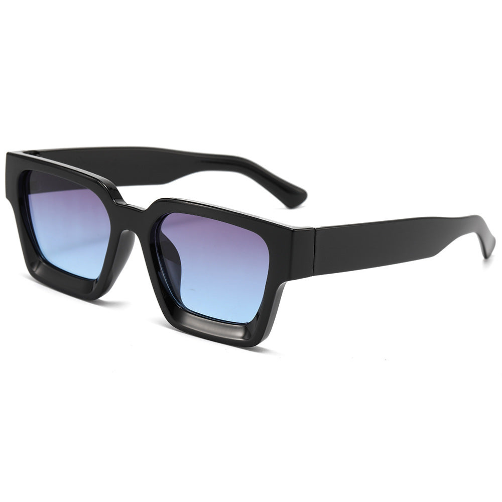 Classic Thick Square Frame Sunglasses Men's Driving UV Protection