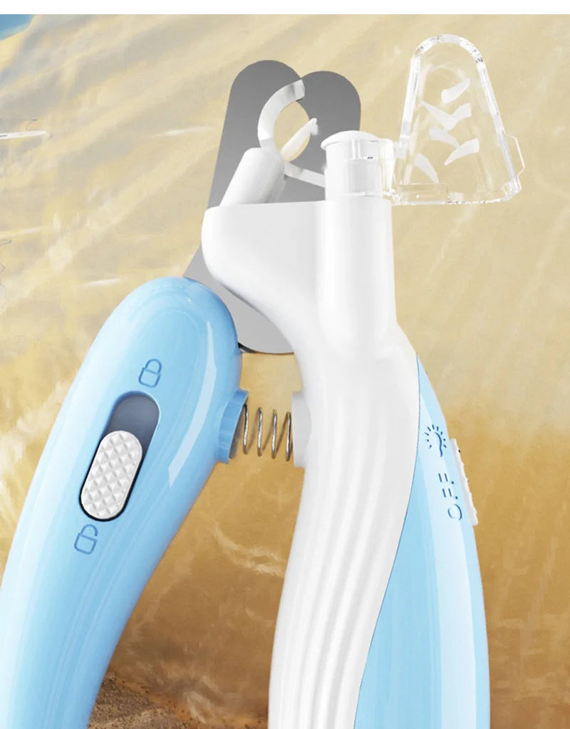 Pet Nail Clippers Dog Nail Clippers Cat Nail Clippers LED Electric Nail Grinder Pet Supplies LED Light Pet Nail Clippers - X2-Shopping