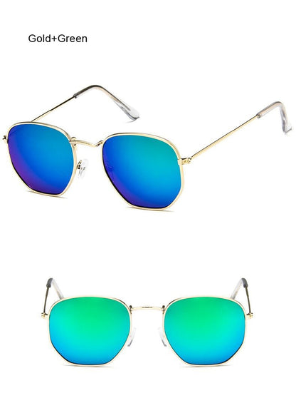 Sechseckige Sonnenbrille für Damen 