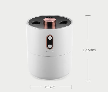 مرطب هواء محمول على شكل قنديل البحر مع موزع زيوت عطرية برائحة اللهب البركاني، مزود بمنفذ USB، مزود بمصباح إضاءة ليلية، مرطب عطري